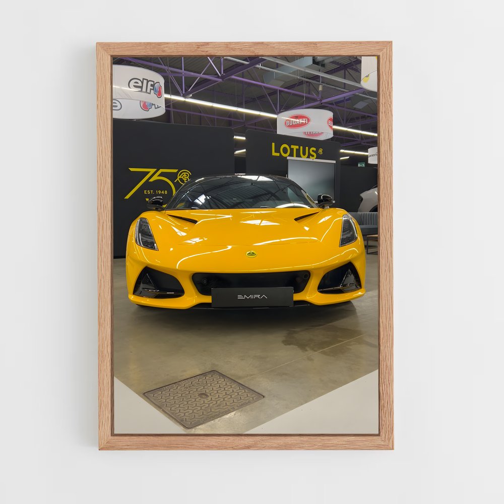 Poster Luxe Jaune – affiche Lotus (vue 4)